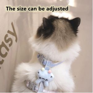 Cats Outdoor Walking Escape Proof H Style Cat Harness for Kittens Small Animals