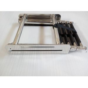 Marine Folding Stainless Steel Boat Ladder - Undermount Platform Mount