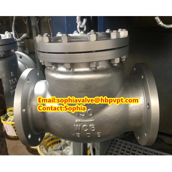 cast steel check valve WCB 300# flanged swing check valve
