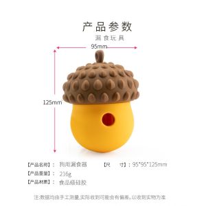 Silicone Berry Slow-Feeder - Pet Chew Toy for Emotional Comfort - Durable