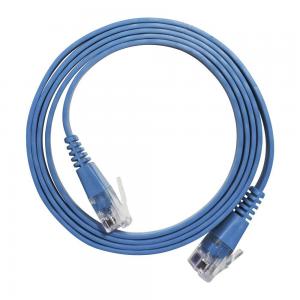 China UTP FTP Cat6a Slim Patch Cables PVC Sheath  Signal Transmission on sale