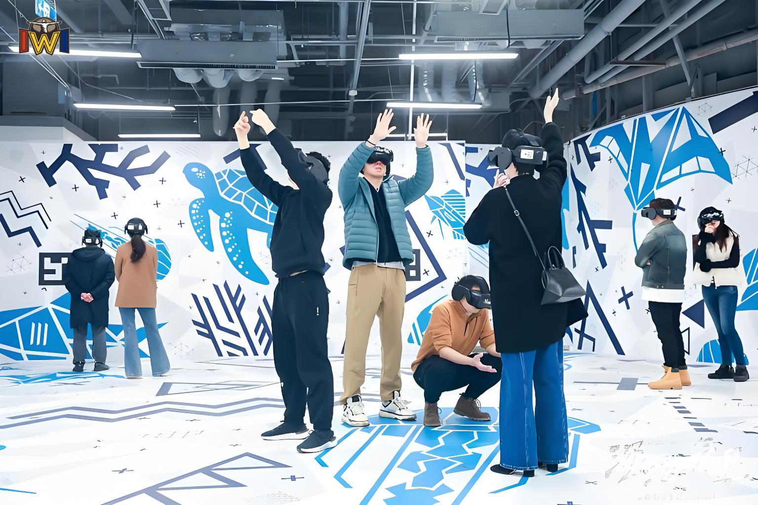 XR Arena VR Game with Interactive Gun Controllers