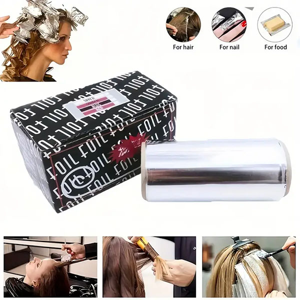 8011 0.025mm Hair Foil For Hair Coloring Salon Use 4.5cm 9.5cm Roll