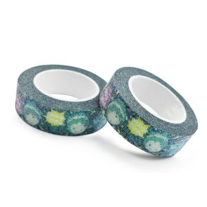 Wholesale Waterproof Custom Printed CMYK Glitter Washi Tape Supplier