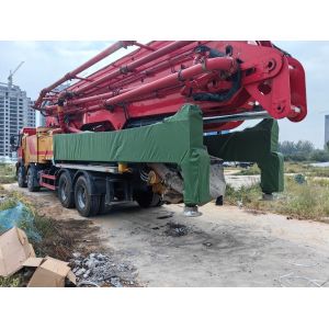 62 M Concrete Pump Truck Installed on Volvo Site with Red Color and Cylinder