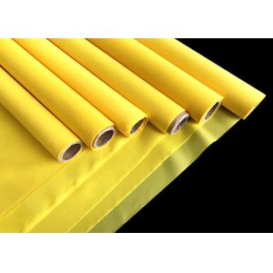 110Mesh Yellow Monofilament Polyester Silk Screen Printing Mesh Plain Weave