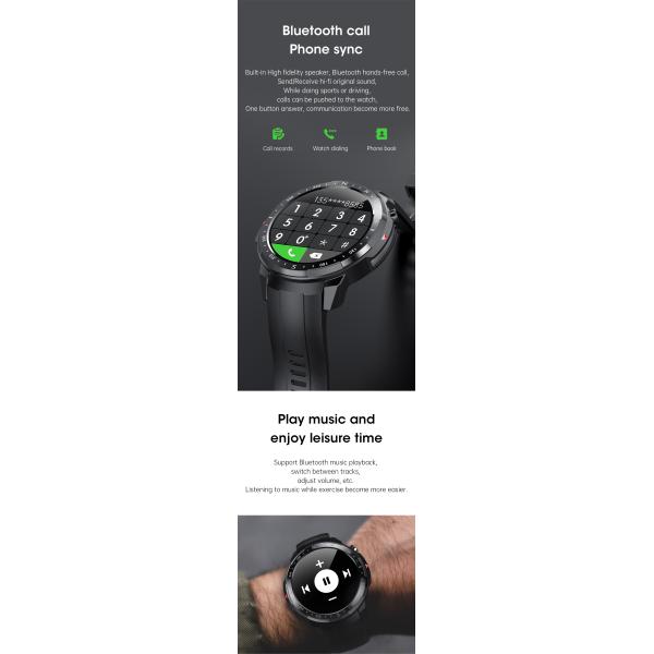 L30 Smart Watch Waterproof IP68 BT3.0 Call 450mAh Long Working Time