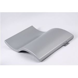 Curved Aluminum Metal Ceiling 19mm Height PVDF coating