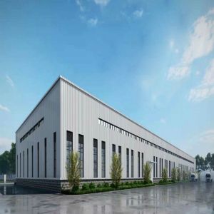 Steel Frame High Rise Buildings Prefab Building Construction Warehouse Office