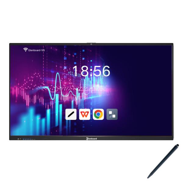 Qtenboard 55 65 75 86 100 110 Inch 4K Win 11 Interactive Smart Board For