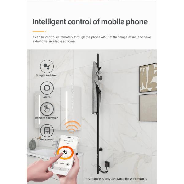 Electric Bathroom Towel Warmer Rack Fashionable Style for Wall Mounting