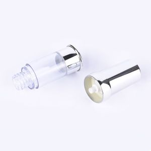 Aluminum Cap Clear AS Plastic Dispensing Serum Bottle With Pump 10ml - 30ml