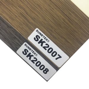 Semi Blackout Polyester Roller Zebra Blinds Fabric 50mmx75mm