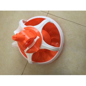 Floor Raising Deep Litter System Chicken Feed Pan In Poultry