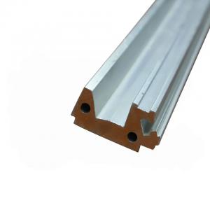 China OEM 6063 Aluminum Sliding Door Track Extrusion Profile Clear Anodized on sale
