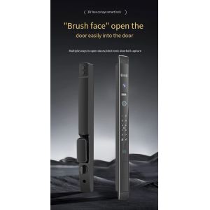 Glomarket Automatic 3d Face Smart Lock With Camera Security Biometric Fingerprin