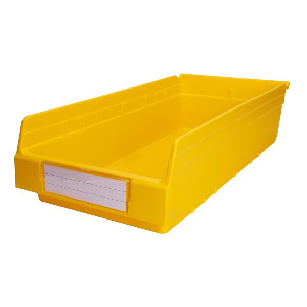 Semi-open Front Plastic Toy Storage Crate with Foldable Shelf Eco-friendly and Durable