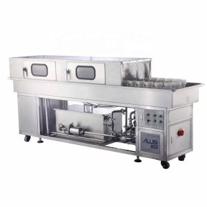 Rinsing Recycle Glass Bottle Washer Jar Cleaning Machine Automatic Double Line