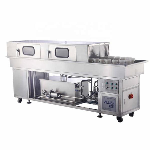 Rinsing Recycle Glass Bottle Washer Jar Cleaning Machine Automatic Double Line