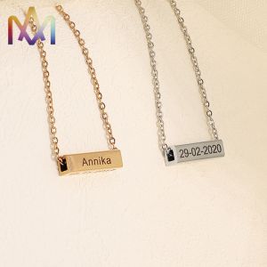 Hypoallergenic SUS316L Letter Name Necklace Choker
