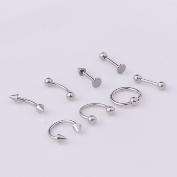16G 316L Surgical Stainless Steel Body Jewelry Helix Piercing Septum Nose Lip Eyebrow Ear Cartilage Ring