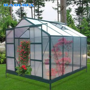 Commercial Backyard Garden Polycarbonate Sheeting Greenhouse Auto Controlled