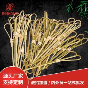 Sustainable AAA Grade Thickness 3.0mm Knotted Bamboo Picks