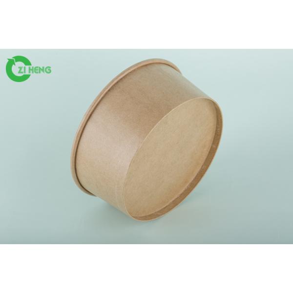 Disposable Hotel Large Kraft Paper Bowls For Take Away Durable Eco Friendly