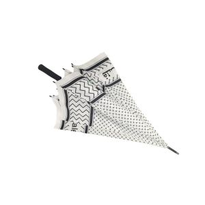 White Promotion Golf Umbrellas , Long Shaft Golf Umbrella Full Silk Screen Print