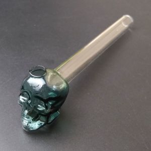 Great Pyrex 5.5''Skull Glass Tobacco Pipe , Borosilicate Glass Water Pipe