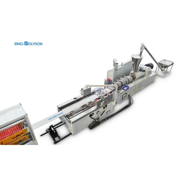 Sinohs HSJZ 53/128 PVC Wall Panel Making Machine/ WPC Fluted Panel Making Machine