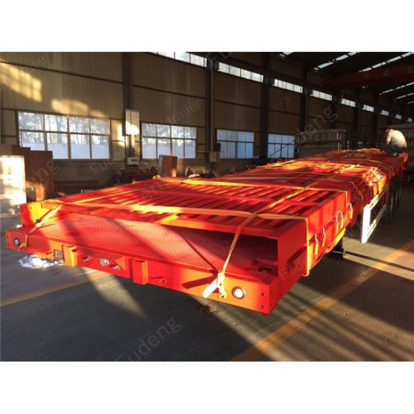 40ft Flatbed Utility Livestock Cattle Trailers With 600mm To 1000mm Side Walls