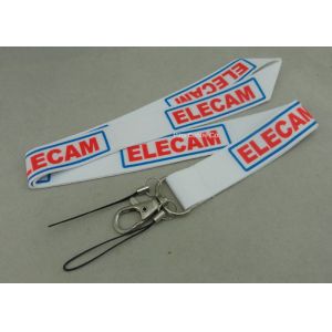 Customized Environment Friendly Heat Transfer Printing Lanyard , custom key
