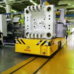 Heavy Duty Battery Transfer Trolley Motorized Transport Bogie