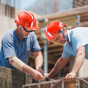 Red Lightweight ABS Construction Safety Helmets Workplace Safety Equipments