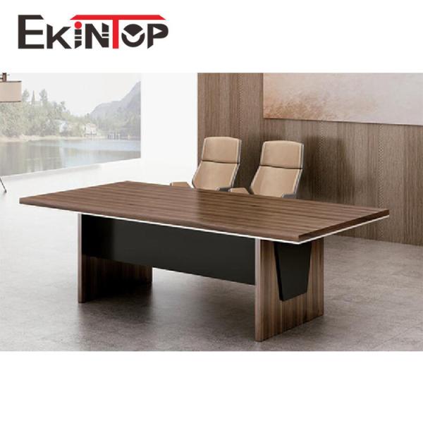 Buy Meeting Rectangular Conference Room Furniture Table 58mm Melamine Board at wholesale prices
