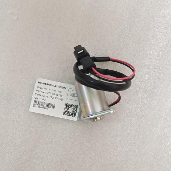 Solenoid 20Y-60-32120 20Y-60-32121 209-60-77250 Excavator Electrical Parts For Komatsu PC160 PC180