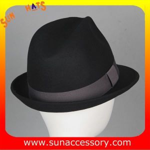 T5781186 Sun Accessory customized fashion winner 100% wool felt fedora hats,