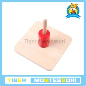 Quality Montessori Materials Discs on Vertical Dowel for sale