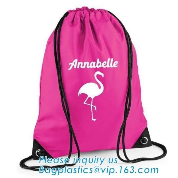 Buy Polyester fabric drawstring bag /advertising pull rope backpack cloth bag /nylon shoulder pocket customization BAGEASE at wholesale prices