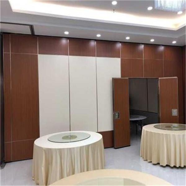 Aluminium Mobile Sliding Folding Partition Walls Hotel Soundproof Acoustic