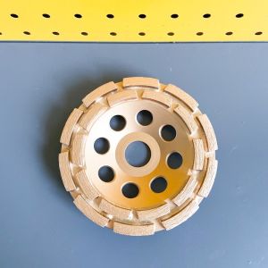 230mm 9 Inch Diamond Cup Wheel Double Row Cup Wheel For Stone Hard Building