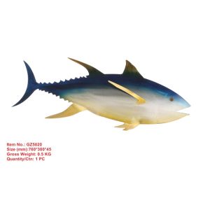 Shark Shape Design Metal Wall Art