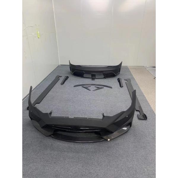 Selling Model S Body Kit Carbon Fiber Front and Rear Bumper Side Skirts Spoiler for Tesla Model S