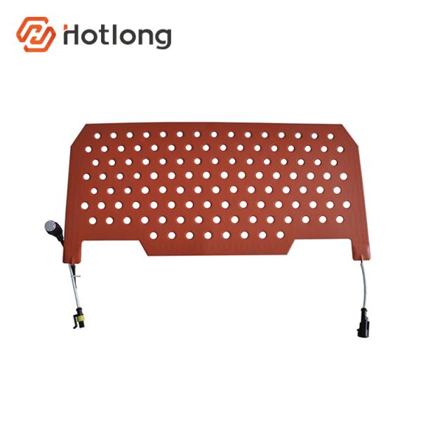 Thin Lightweight Curved Fiberglass Reinforced Silicone Rubber Heater