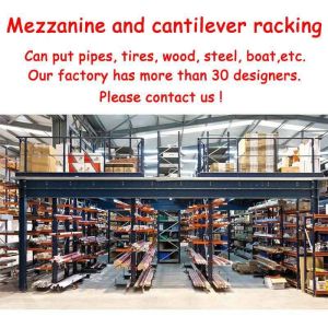 3000KG Cantilever Steel Storage Racks For Timber