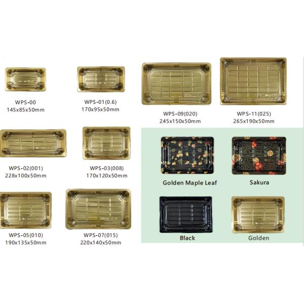 Sushi Packing Container Take Out Food Disposable Trays Carry Storage Rack