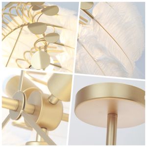 Hardware Wrought Iron Ostrich Pendant Lights Modern Nordic Luxury