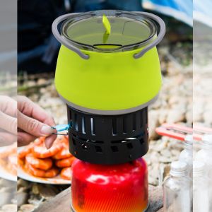 250g Travel Folding Cooking Silicone Collapsible Kettle