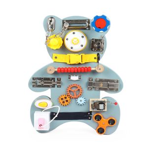 China Educational Wooden Montessori Busy Board For Toddlers on sale